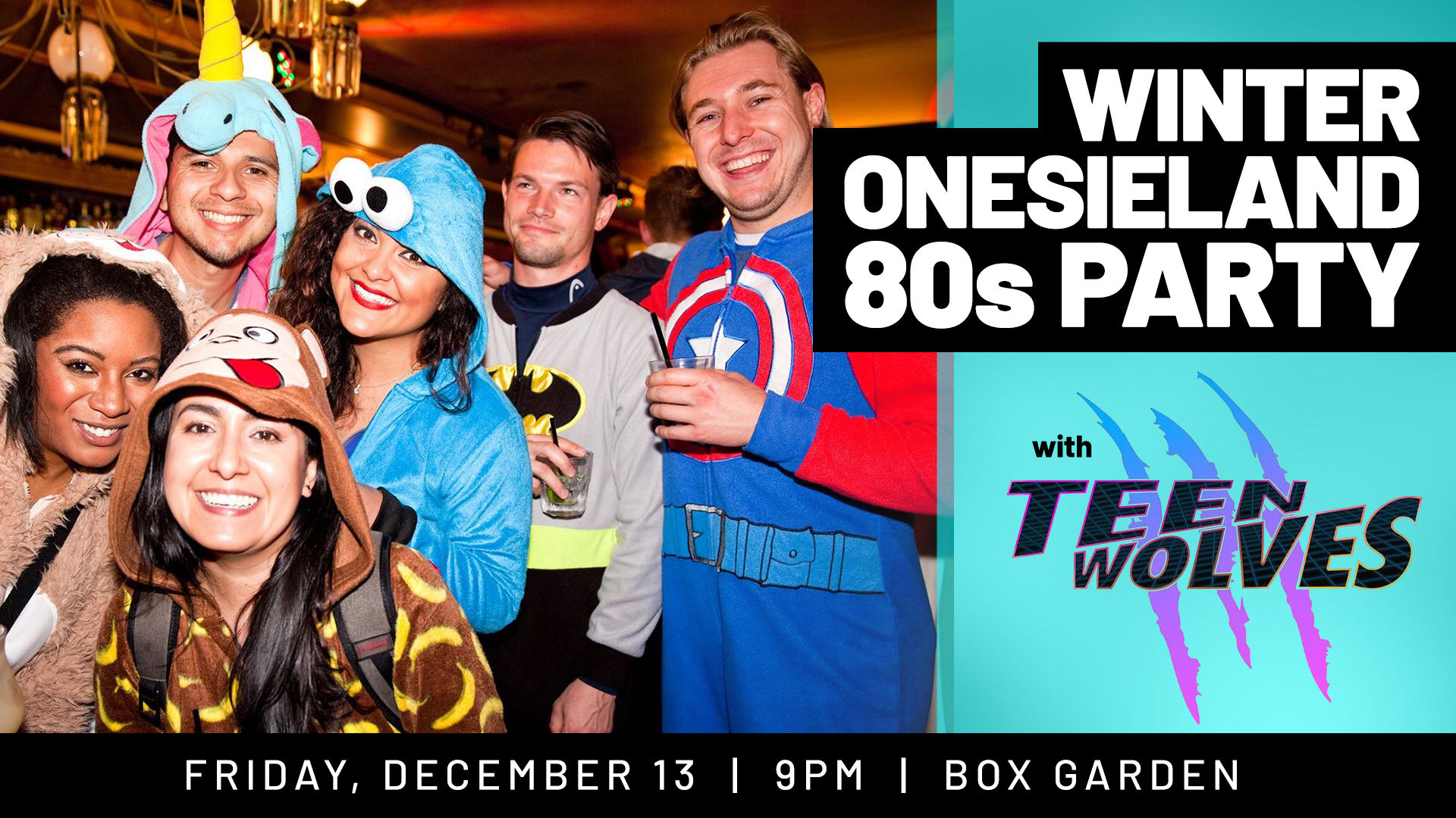 Teen Wolves 80s Movie Tribute Band & Onesie Party - hero