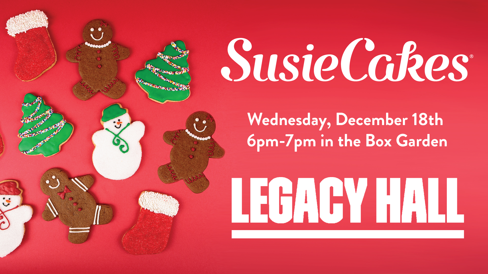Holiday Cookie Decorating Class at Legacy Hall - hero