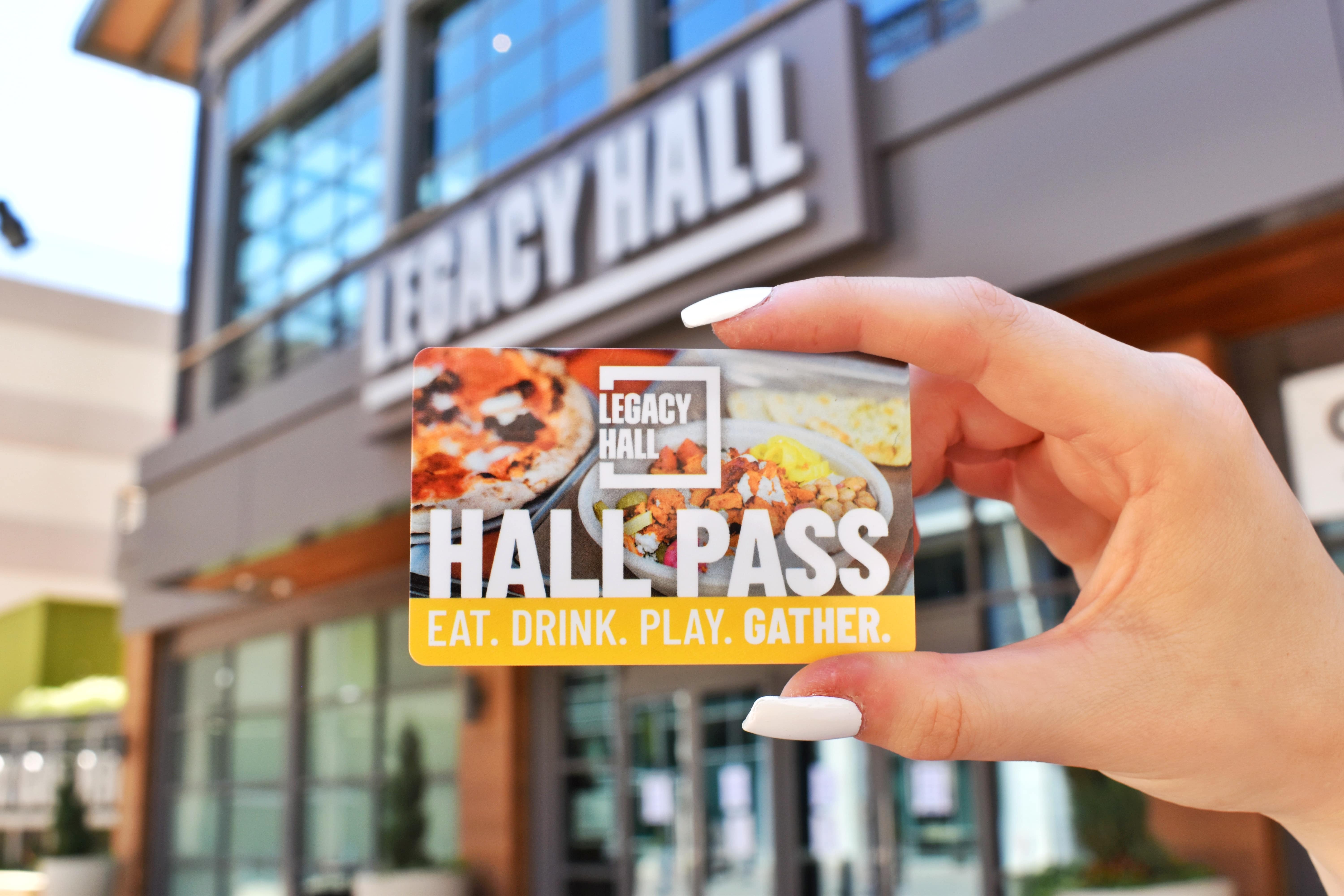 Photograph of the Hall Pass card.