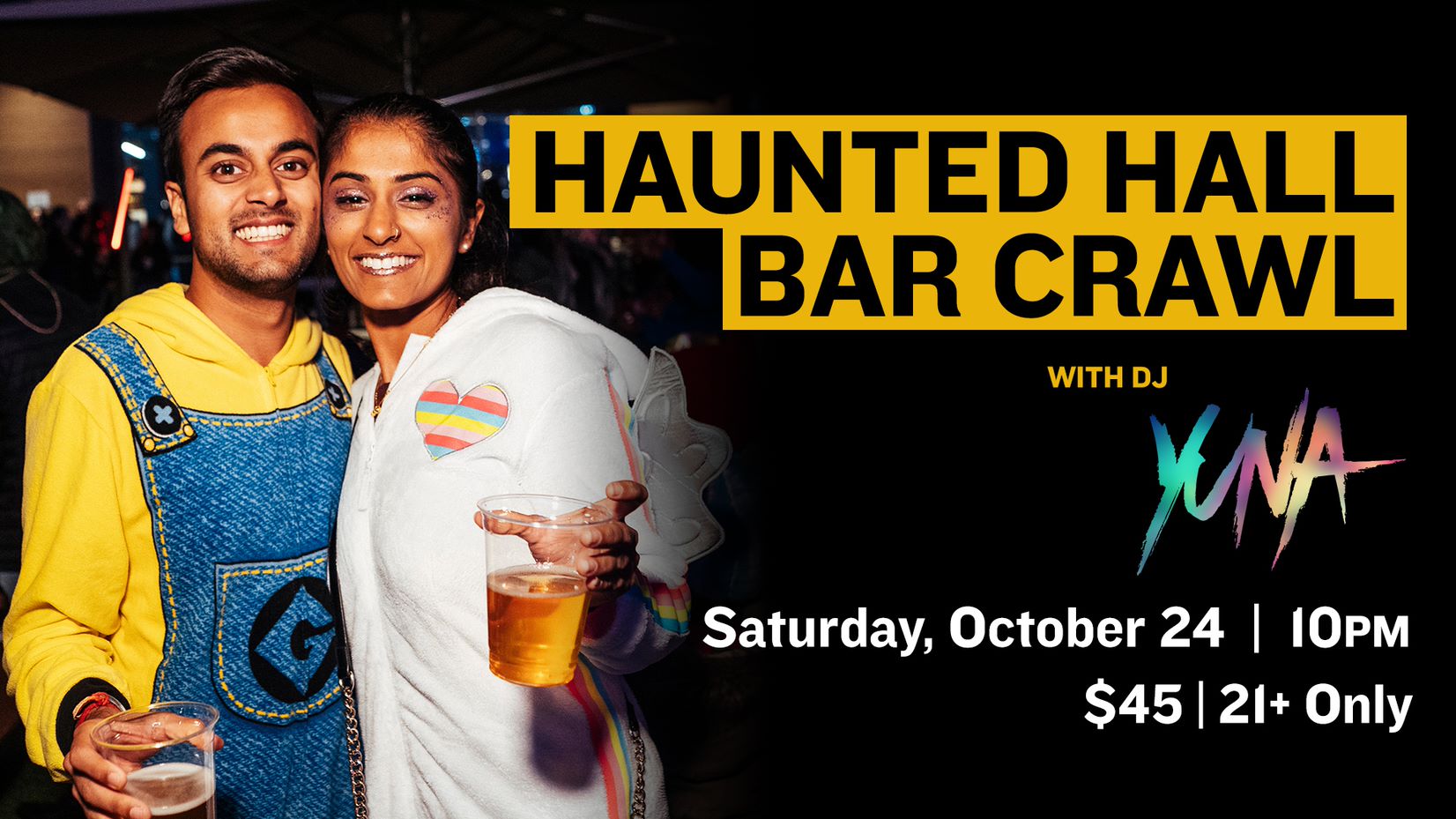 Haunted Hall Bar Crawl - hero