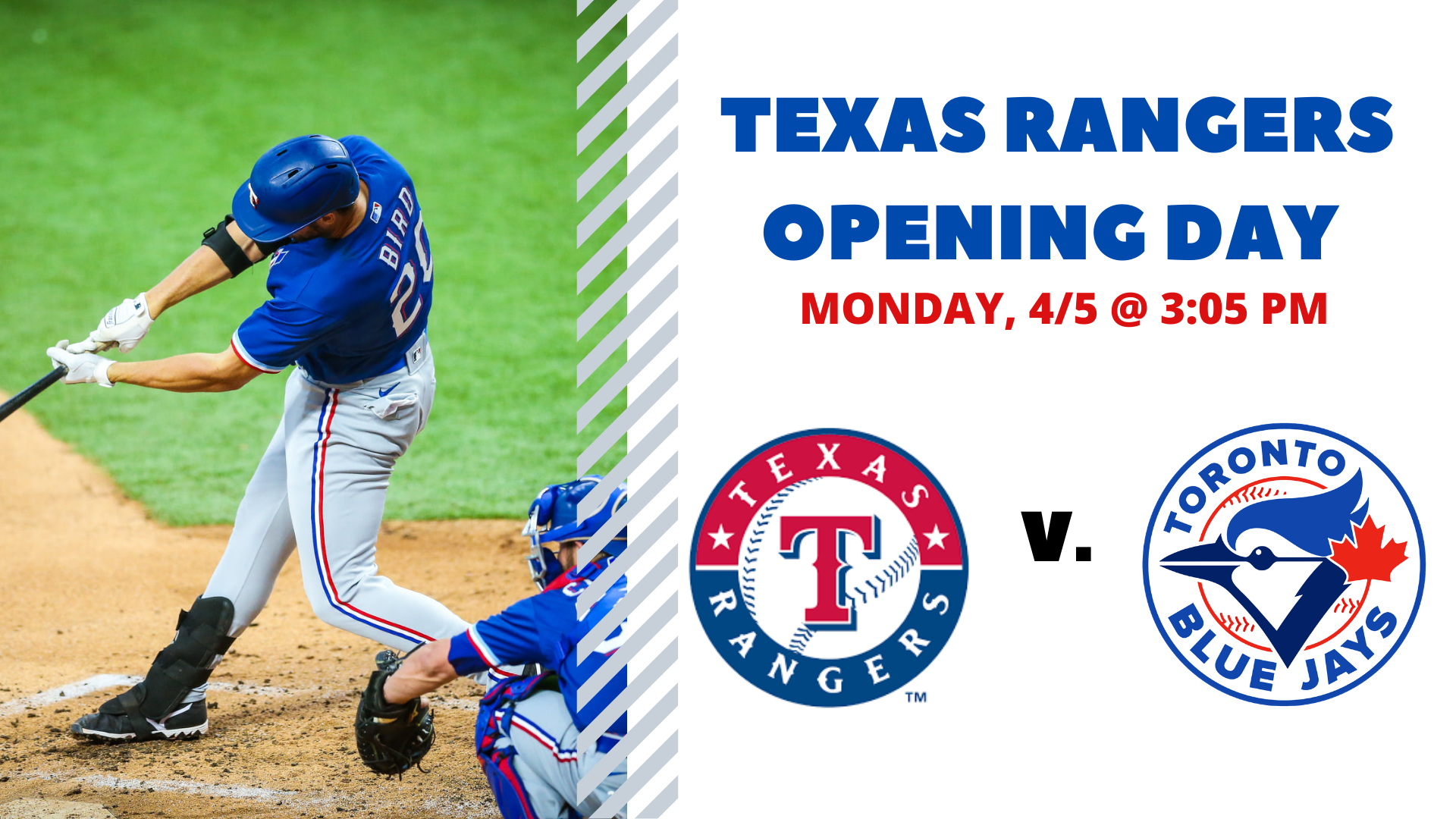Rangers Opening Day Watch Party - hero