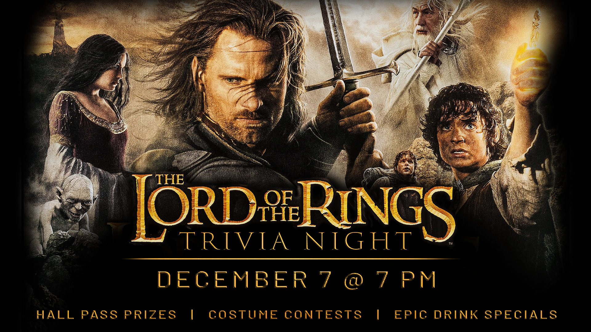 Lord of the Rings Trivia Night - hero