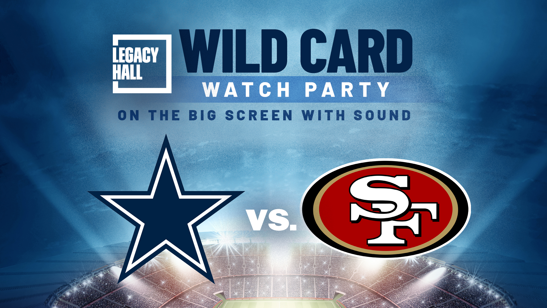 Cowboys v. 49ers Watch Party - hero