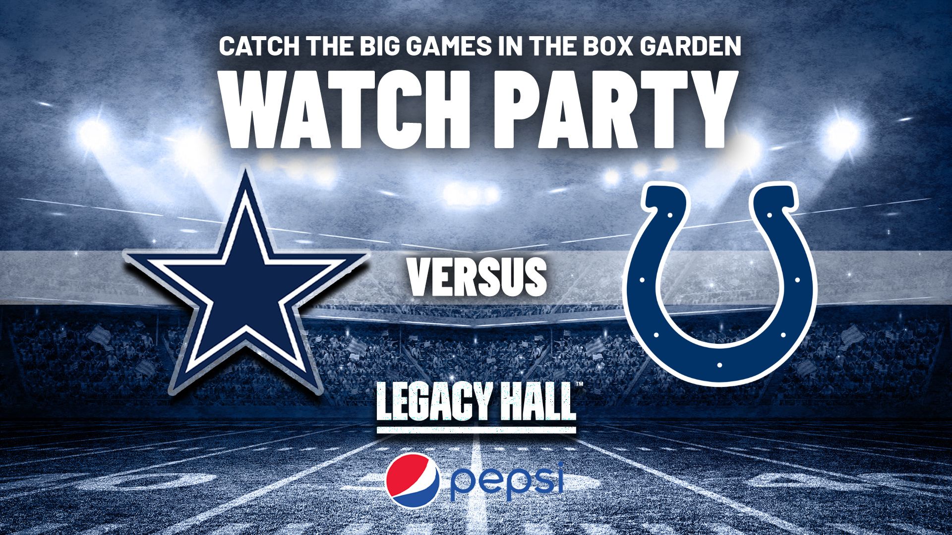 Cowboys vs. Colts Watch Party - hero