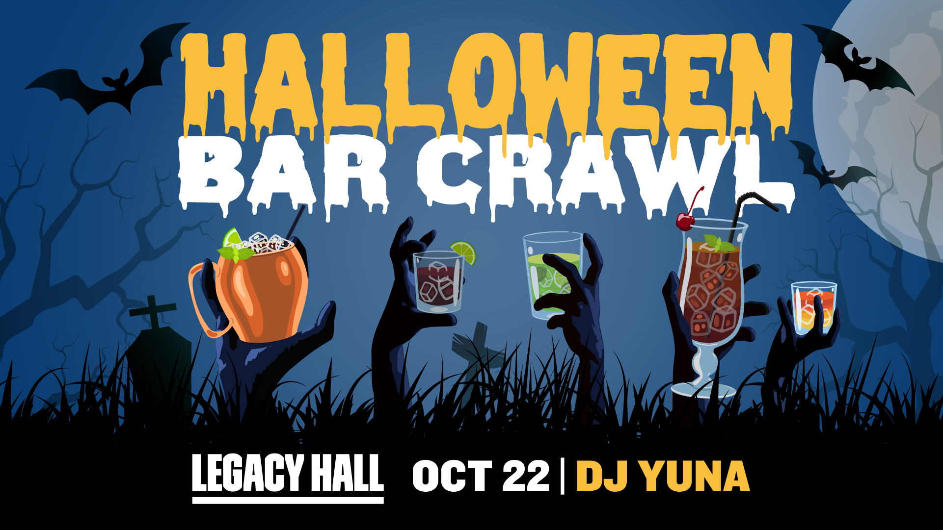 Halloween Bar Crawl - hero