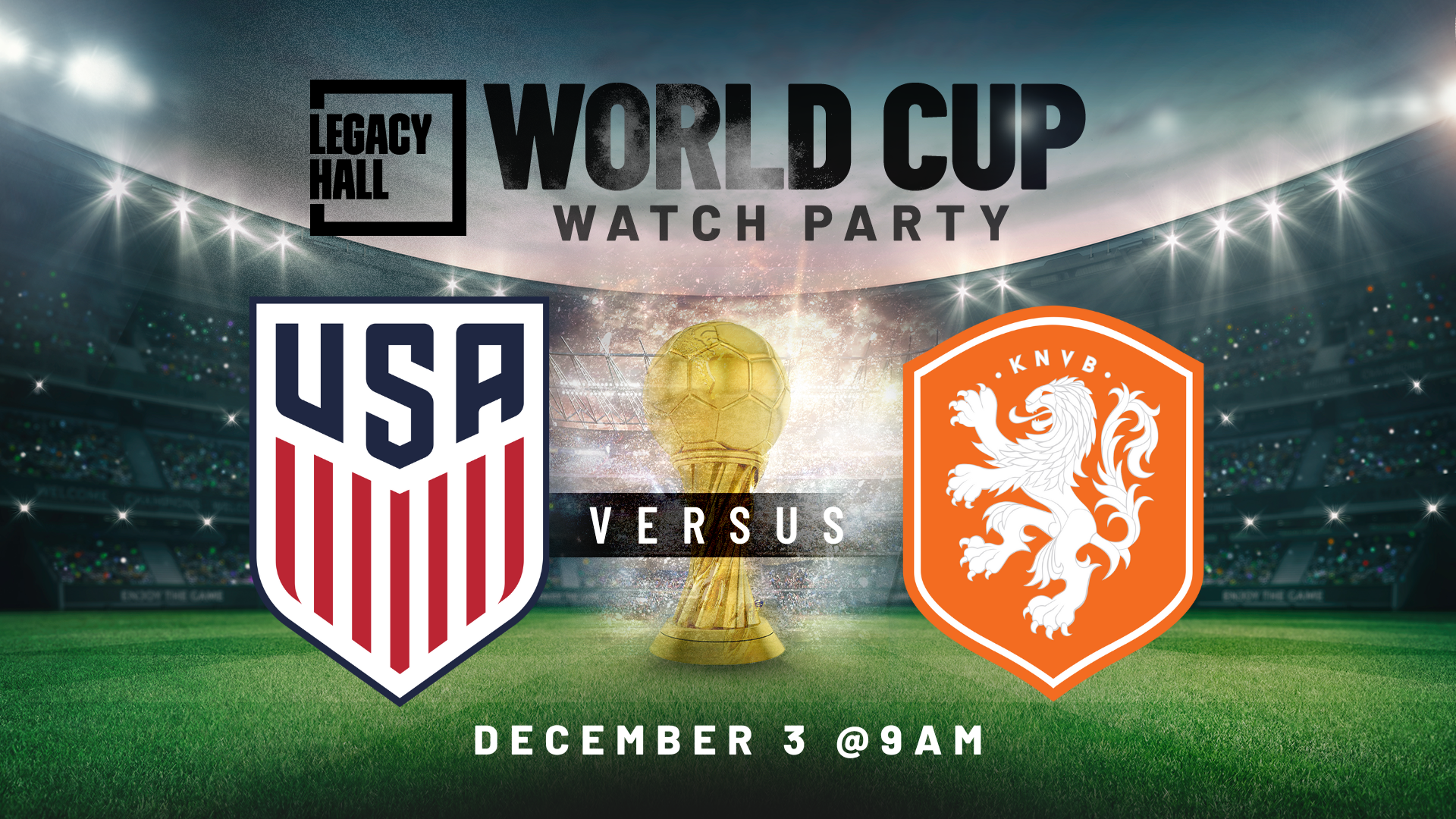 World Cup Watch Party: USA vs. Netherlands - hero