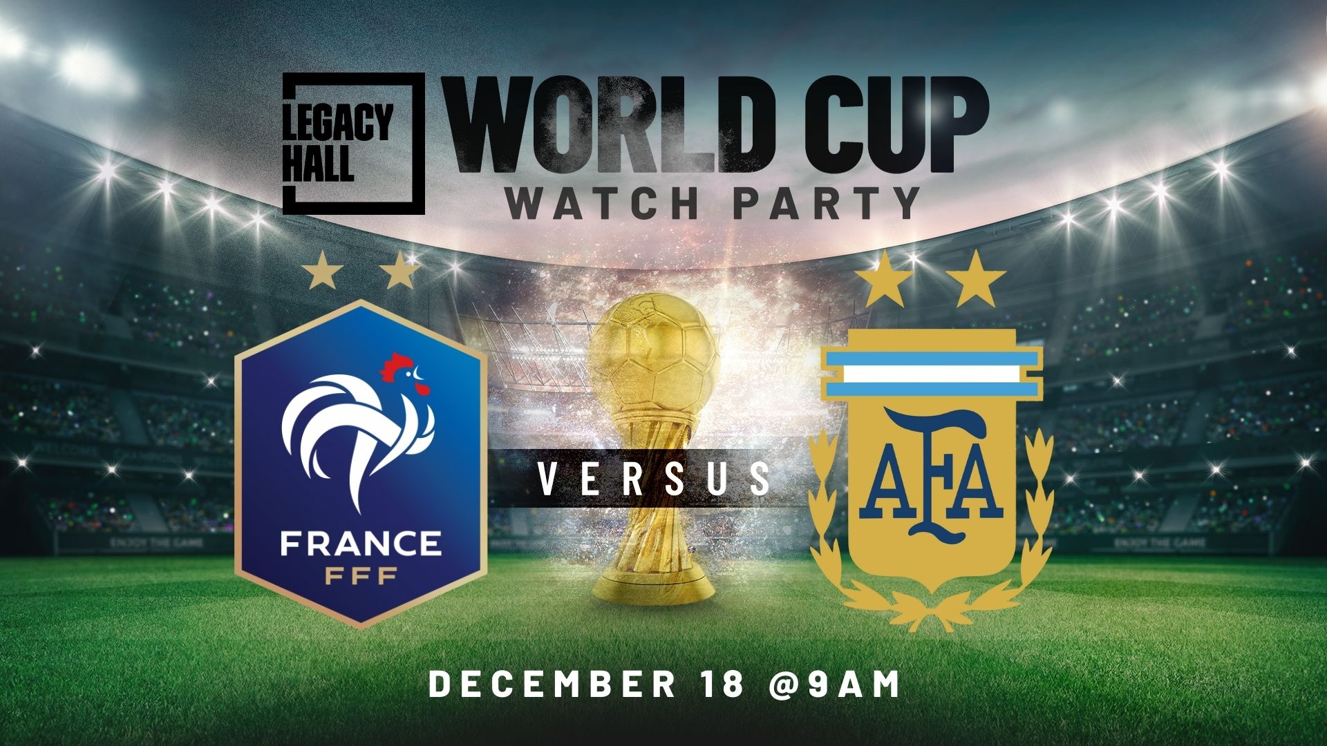 World Cup Championship Watch Party: Argentina vs France - hero