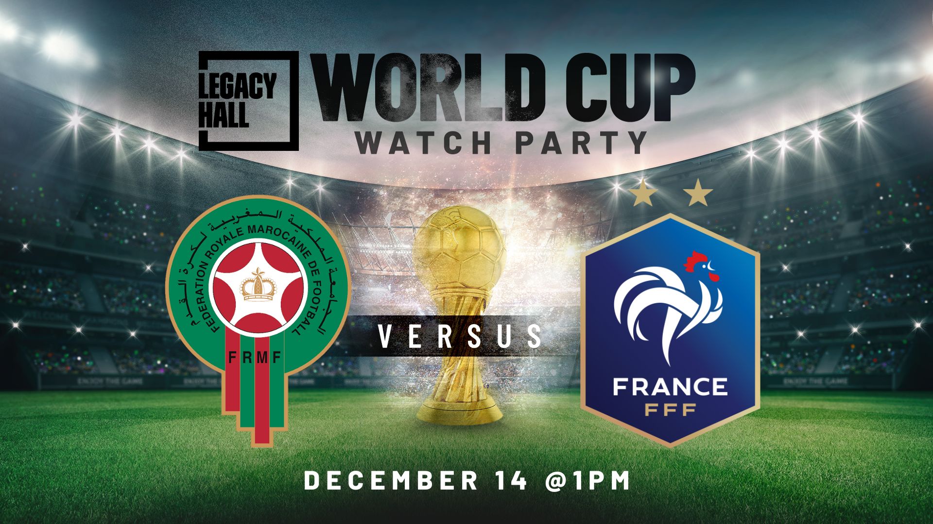 World Cup Watch Party: Morocco vs France - hero