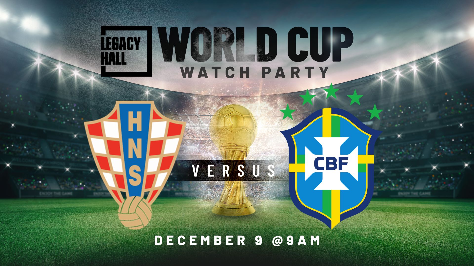 World Cup Watch Party: Croatia vs Brazil - hero