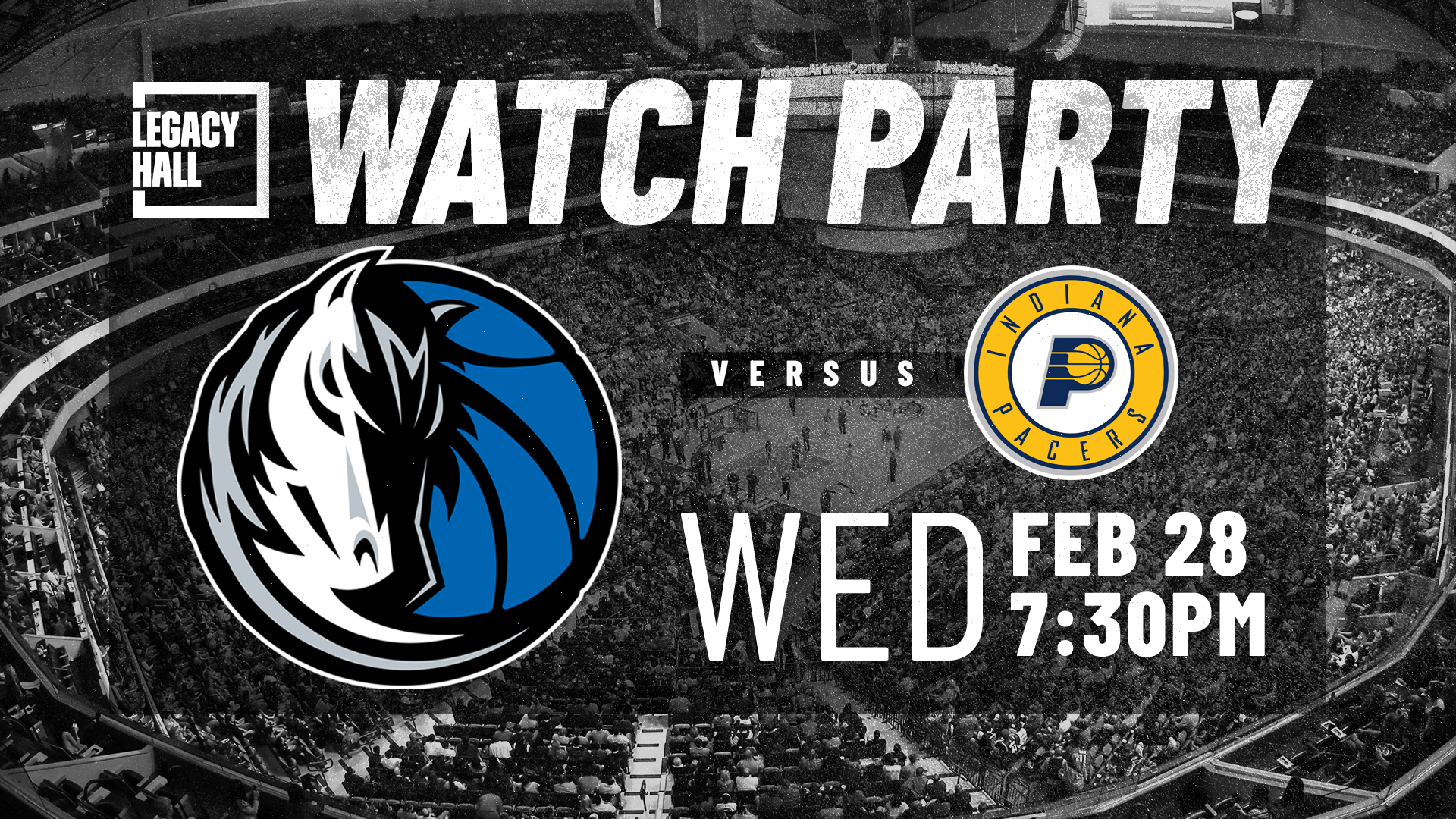Mavs vs Pacers Watch Party - hero