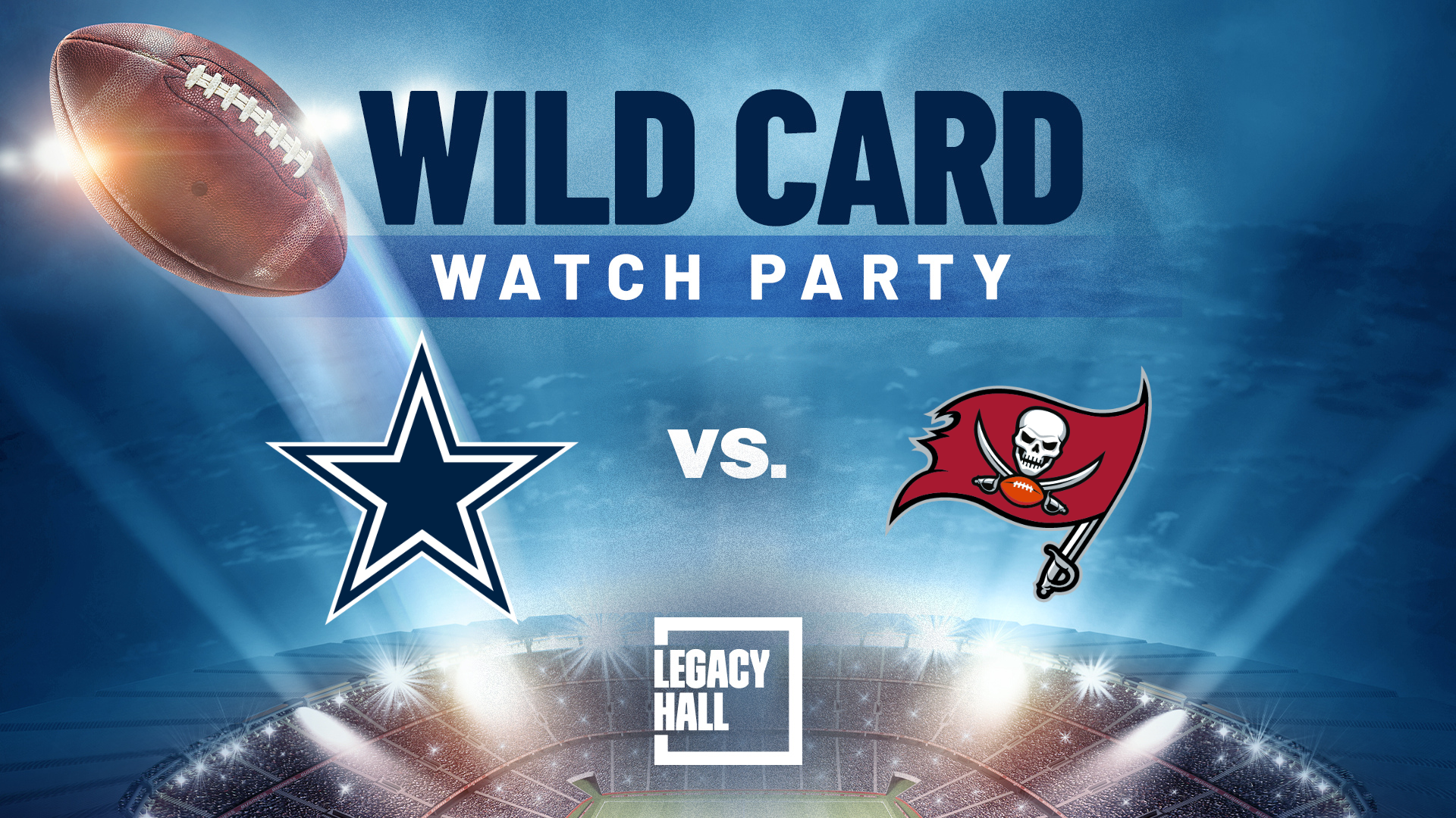 Cowboys vs Buccaneers Wild Card Watch Party - hero
