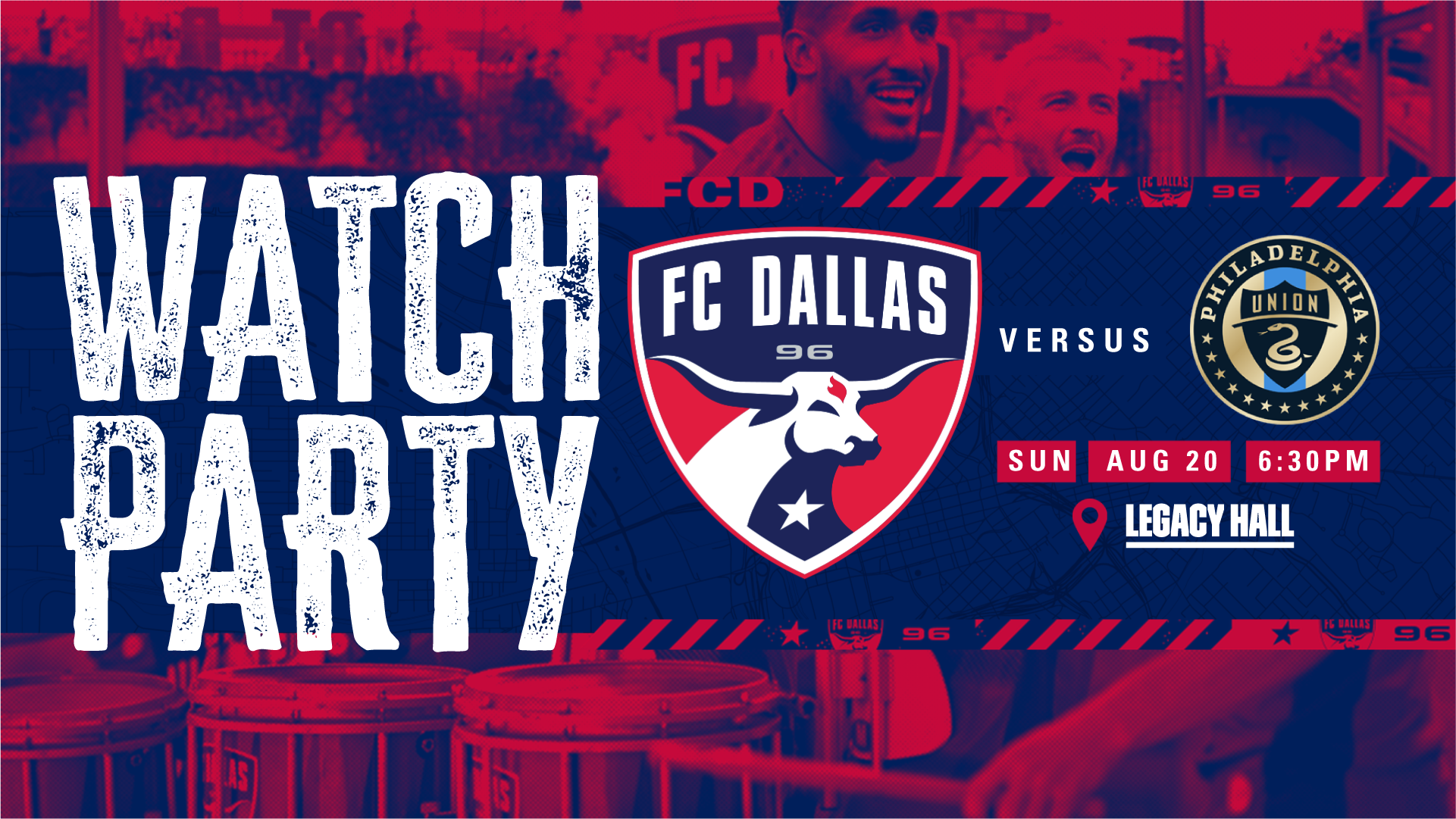 Promo image of FC Dallas VS Philadelphia Watch Party