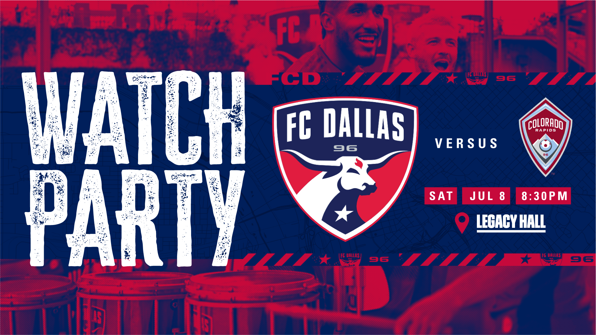 Promo image of FC Dallas VS Colorado Watch Party