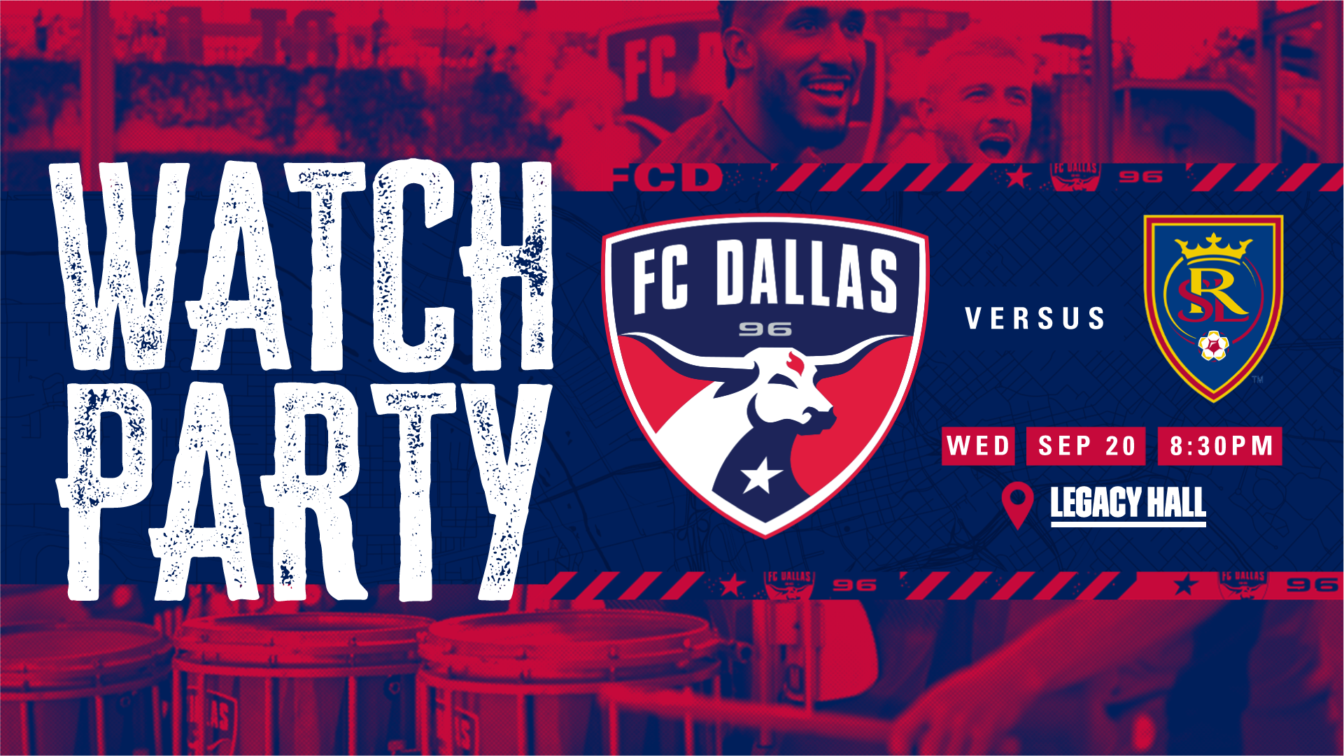 Promo image of FC Dallas VS Real Salt Lake Watch Party