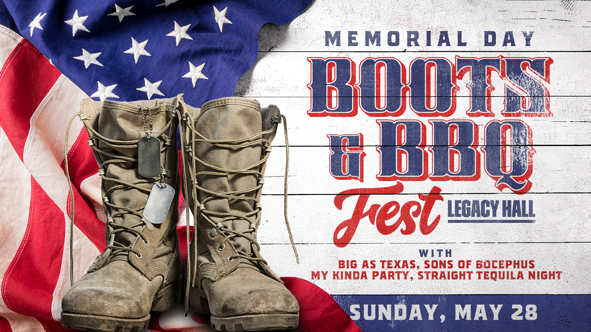 Promo image of Memorial Day – Boots & BBQ Fest