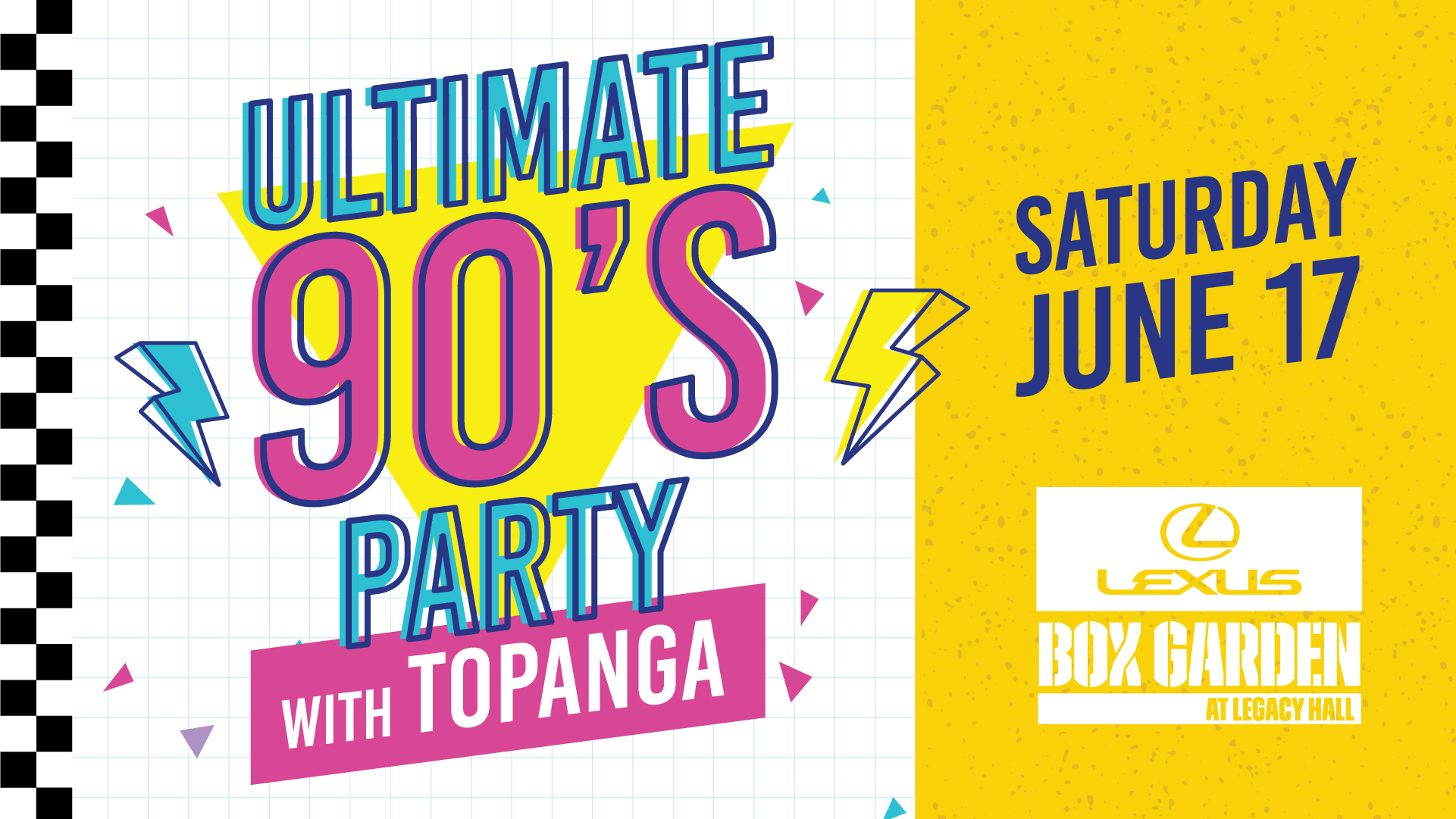 Promo image of Ultimate 90s Party with Topanga