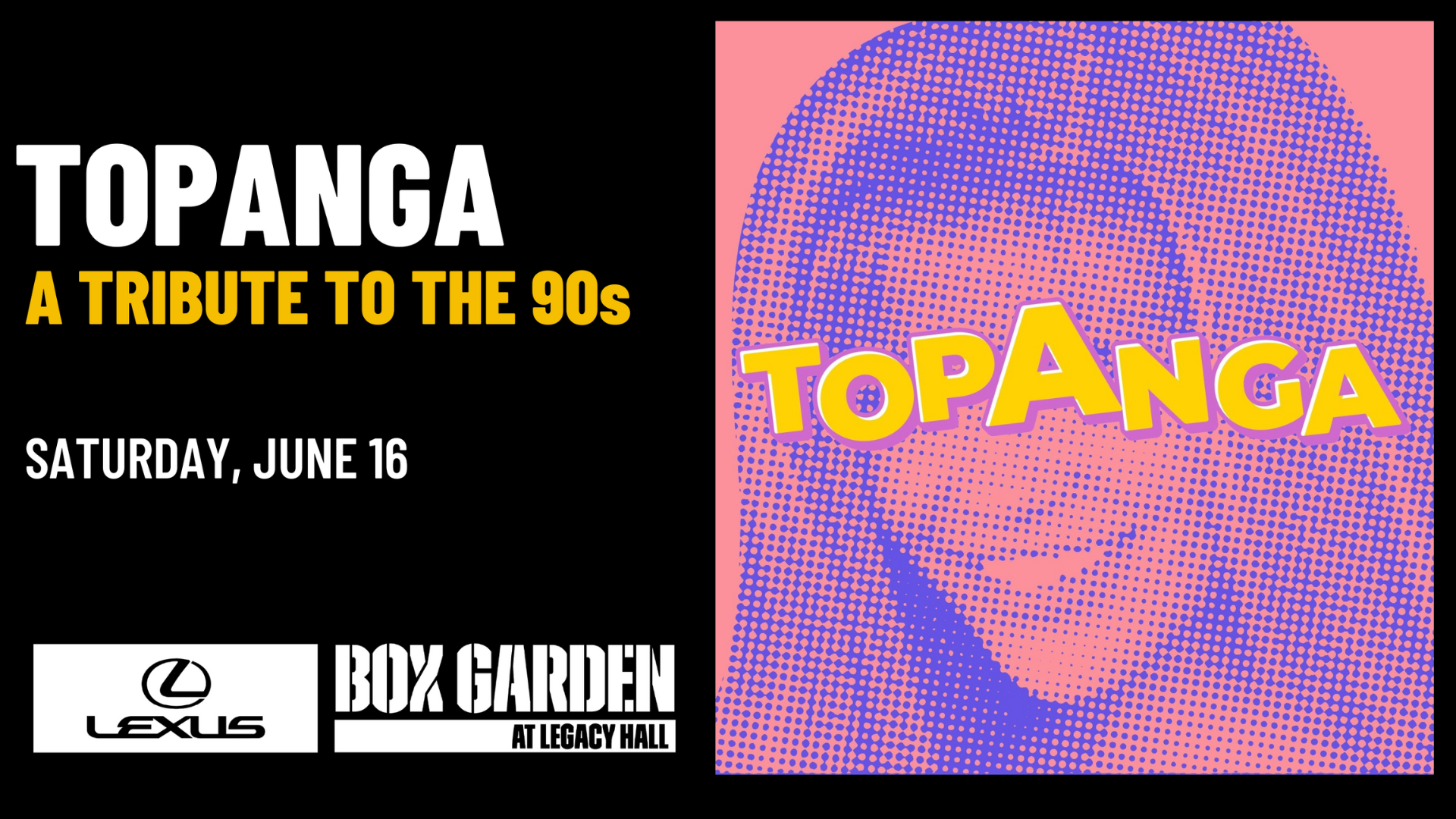 Promo image of Topanga: A Tribute to the 90s