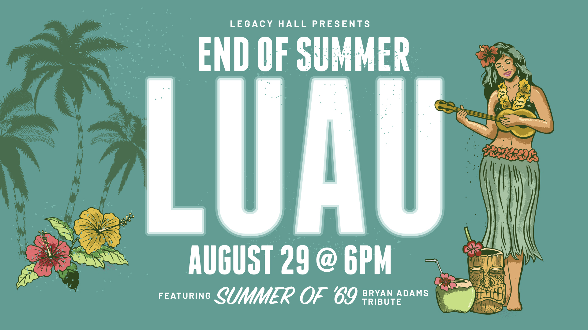 End of Summer Luau with Bryan Adams Tribute: Summer of ’69 - hero
