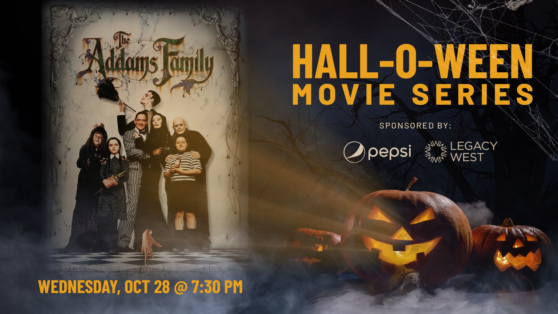 Pepsi Hall-O-Ween Movie Series: The Addams Family - hero