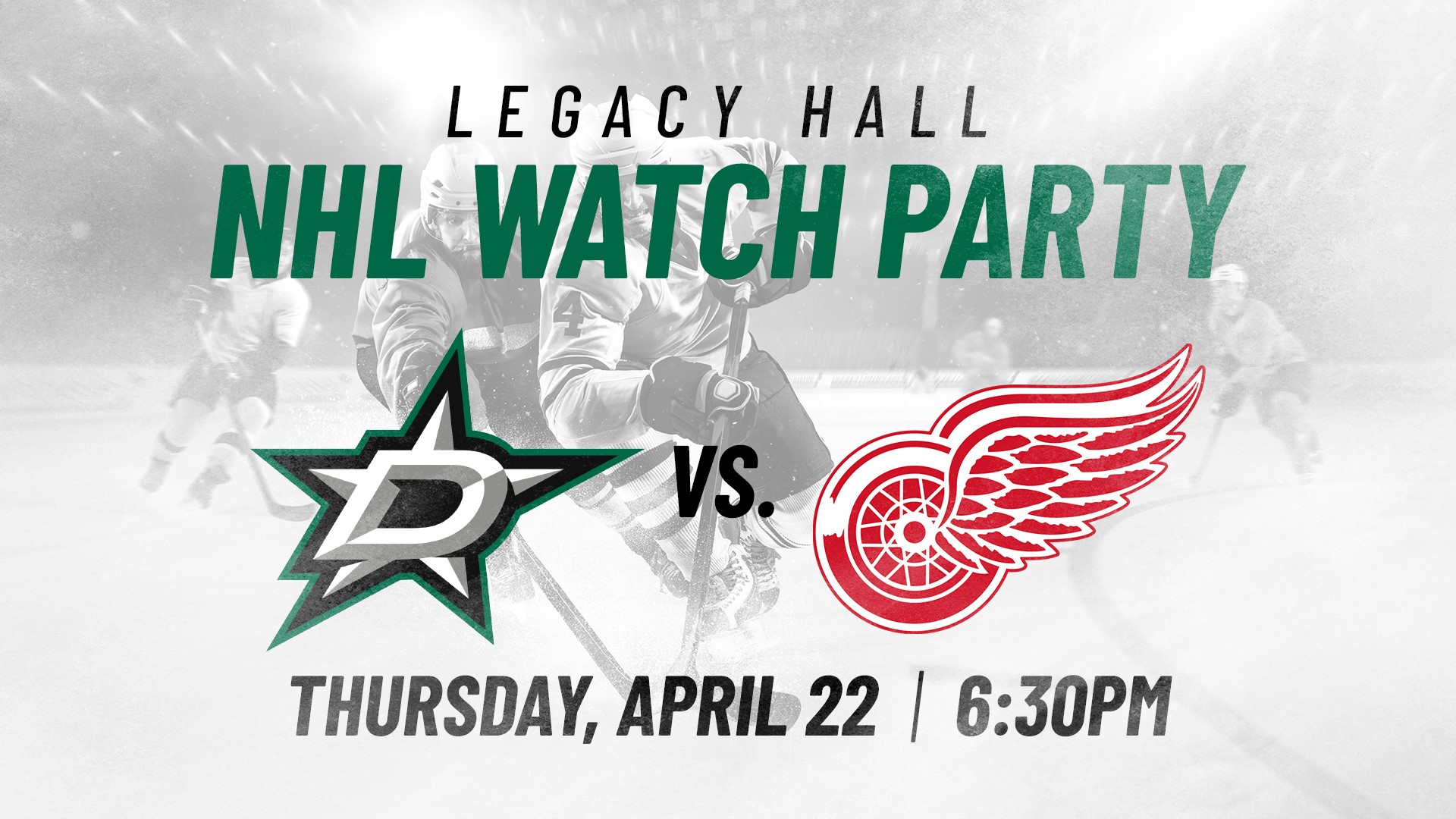 Stars v. Red Wings Watch Party - hero