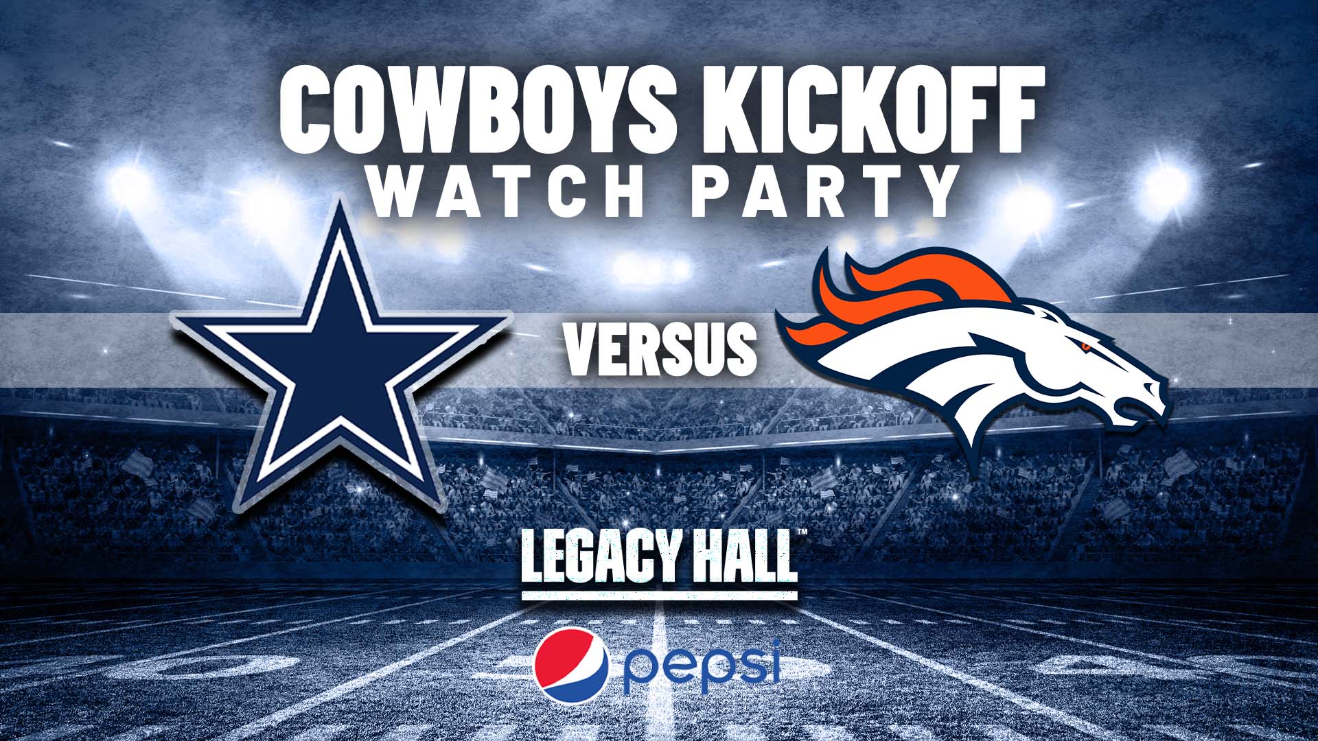 Cowboys vs. Broncos Watch Party - hero