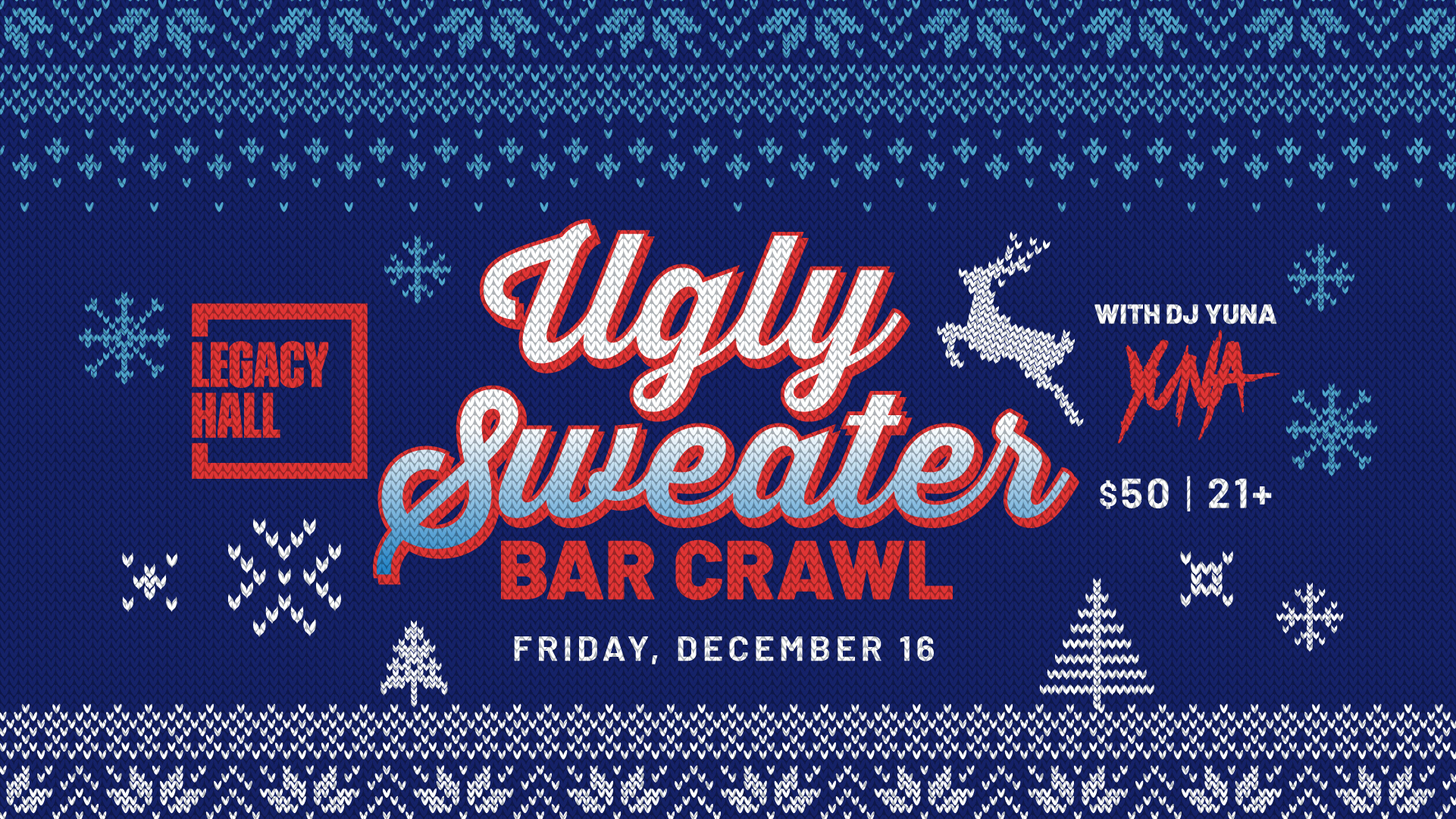 Ugly Sweater Bar Crawl - hero