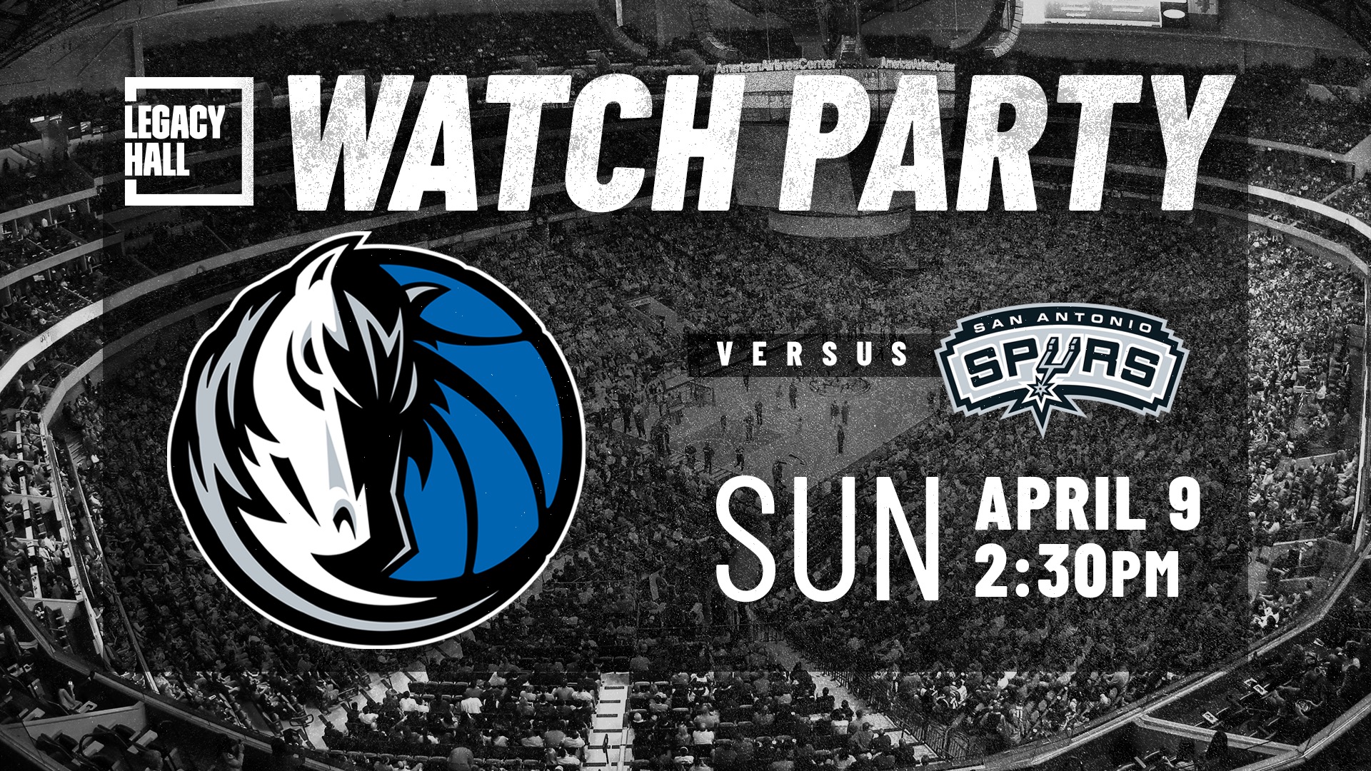 Dallas Mavericks VS San Antonio Spurs Watch Party - hero