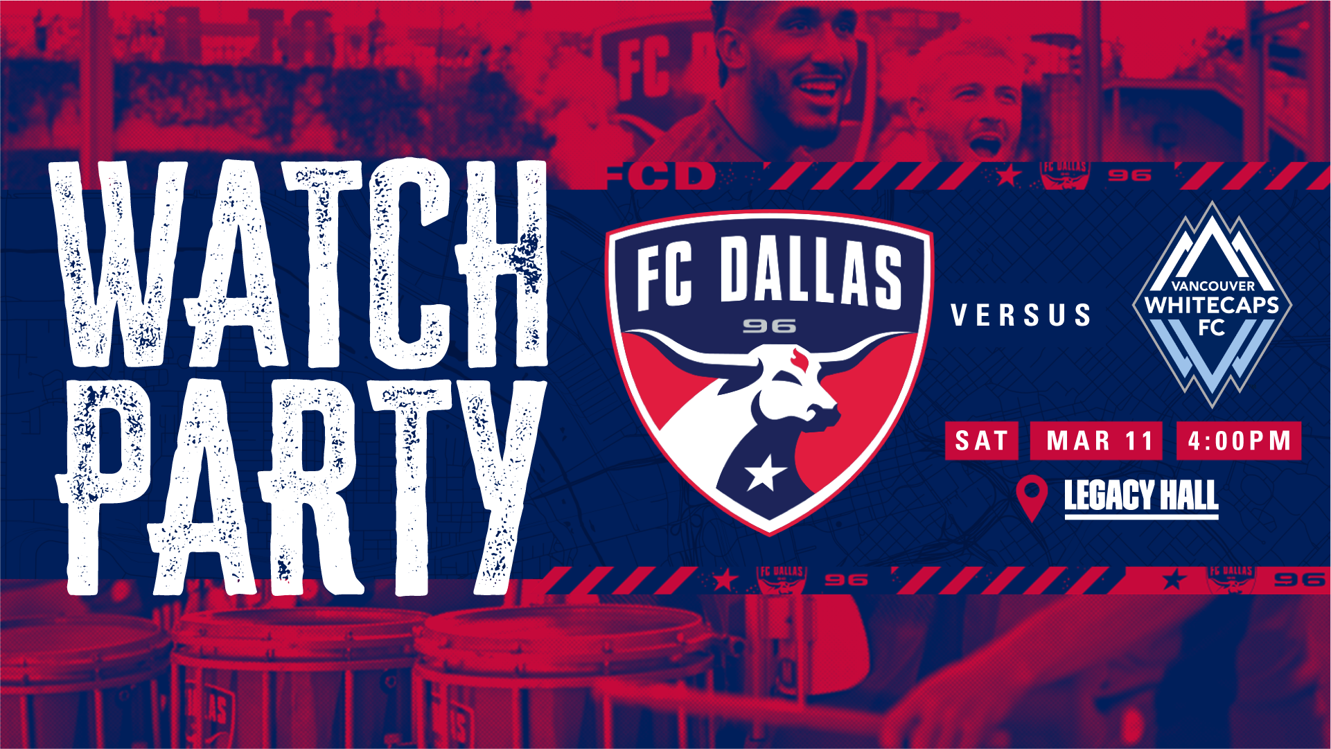 FC Dallas VS Vancouver Watch Party - hero