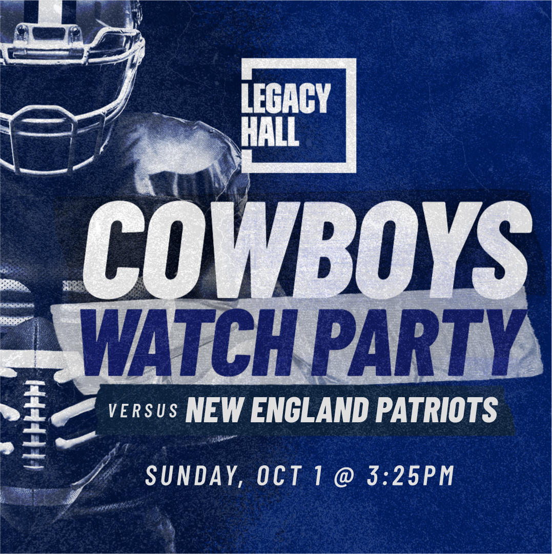 Promo image of Dallas Cowboys vs New England Patriots Watch Party