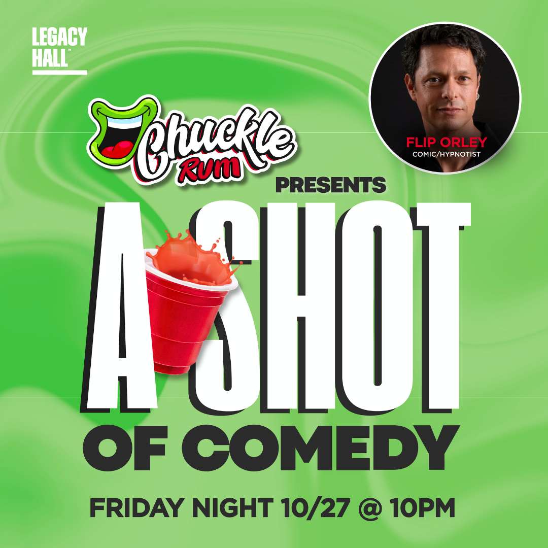 Promo image of Chuckle Rum Presents: A Shot of Comedy with Comic / Hypnotist Flip Orley