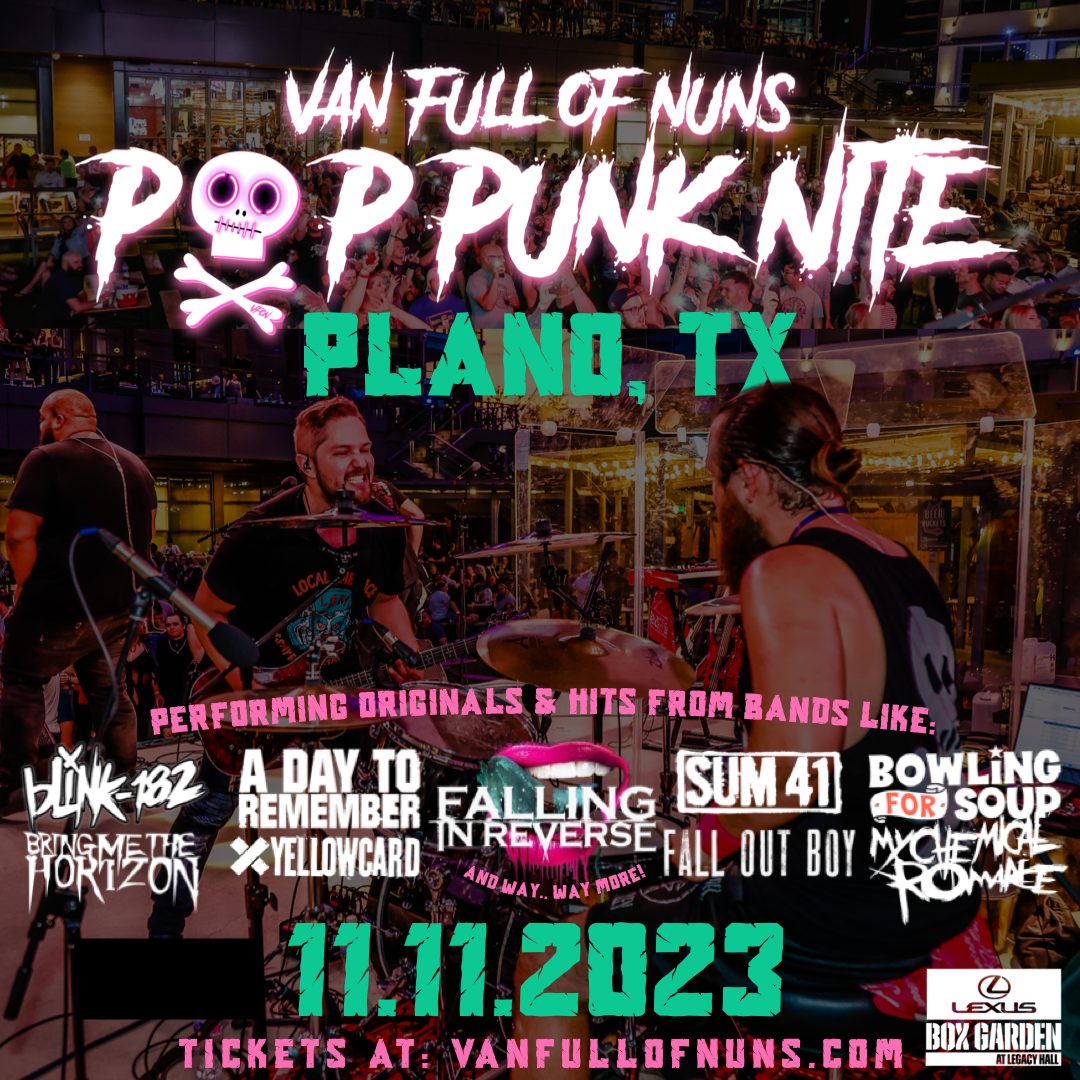 Promo image of Van Full Of Nuns: Pop Punk Nite