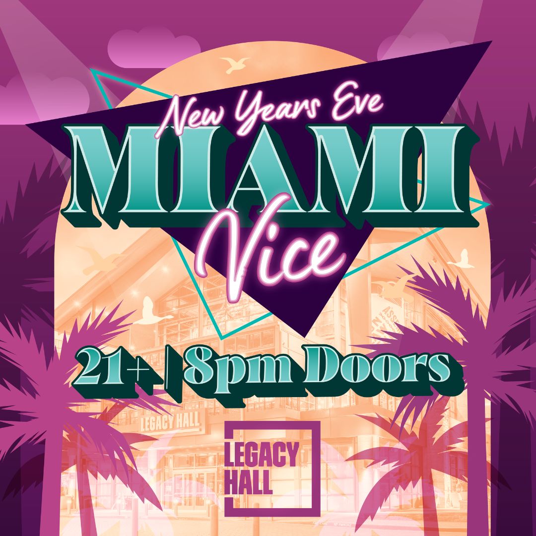 Promo image of New Year’s Eve Miami Vice
