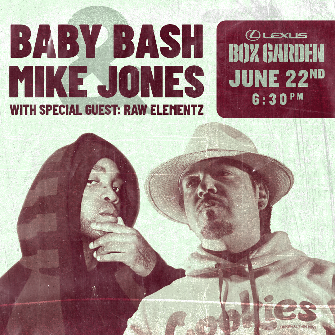 Promo image of Baby Bash + Mike Jones