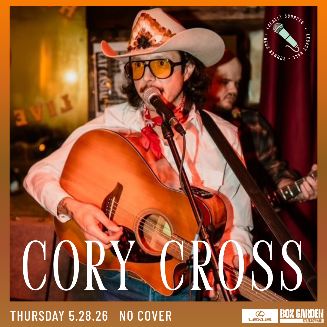 Promo image of Cory Cross – Locally Sourced Concert Series