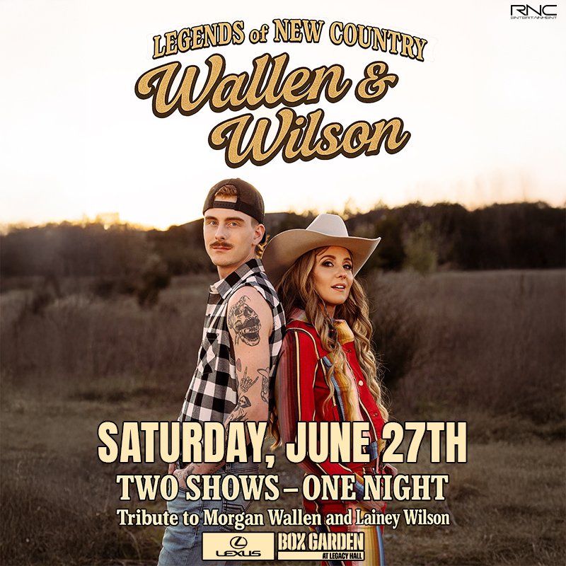 Promo image of Legends of New Country: Morgan Wallen and Lainey Wilson Tributes