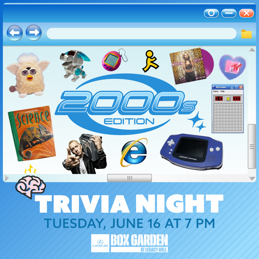 Promo image of 2000s Themed Trivia Night