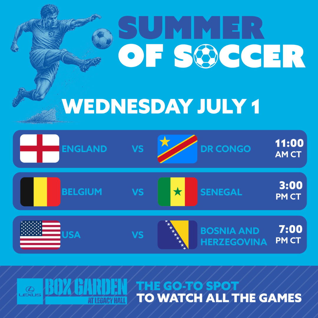 Promo image of July 1st FIFA Matches
