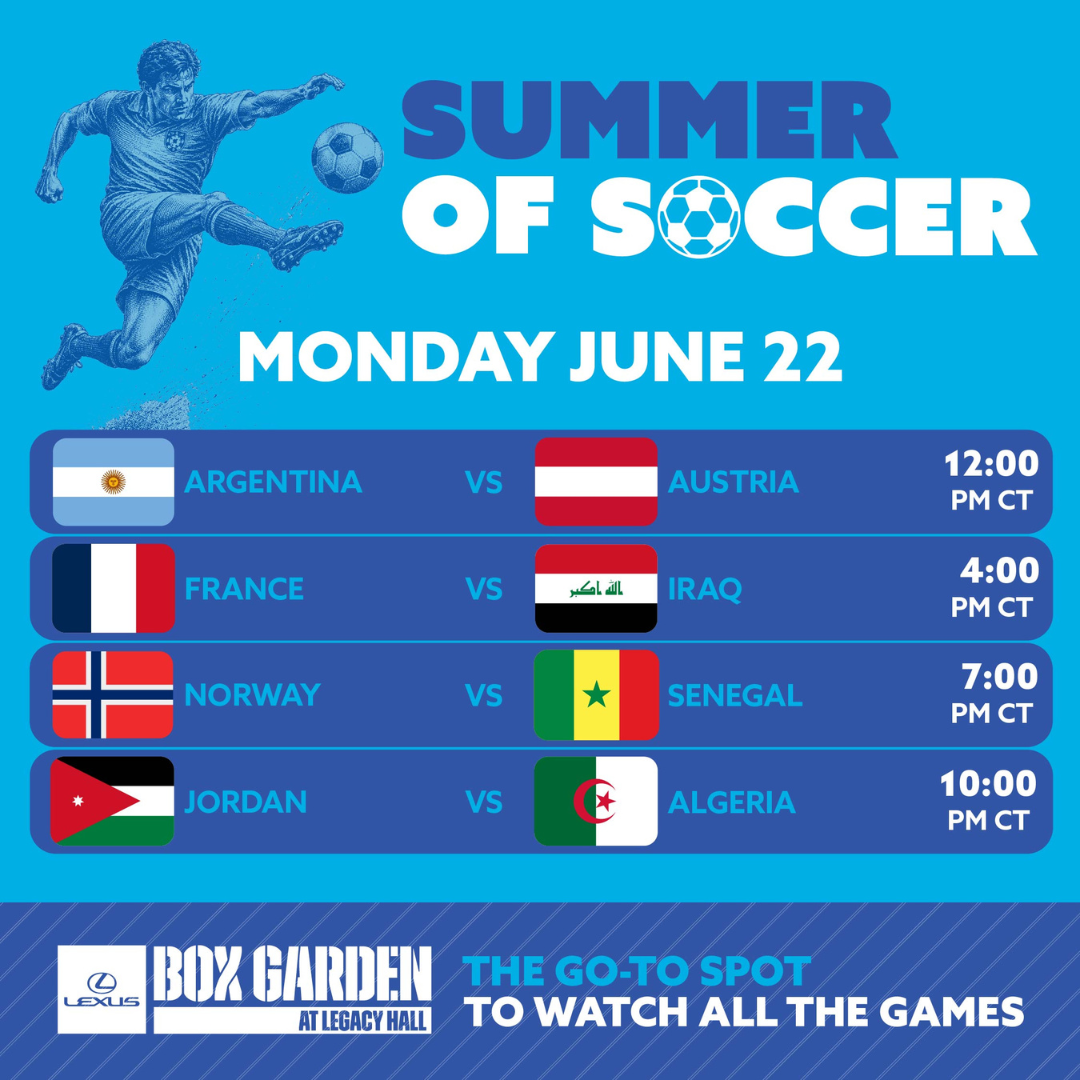 Promo image of June 22nd FIFA Matches