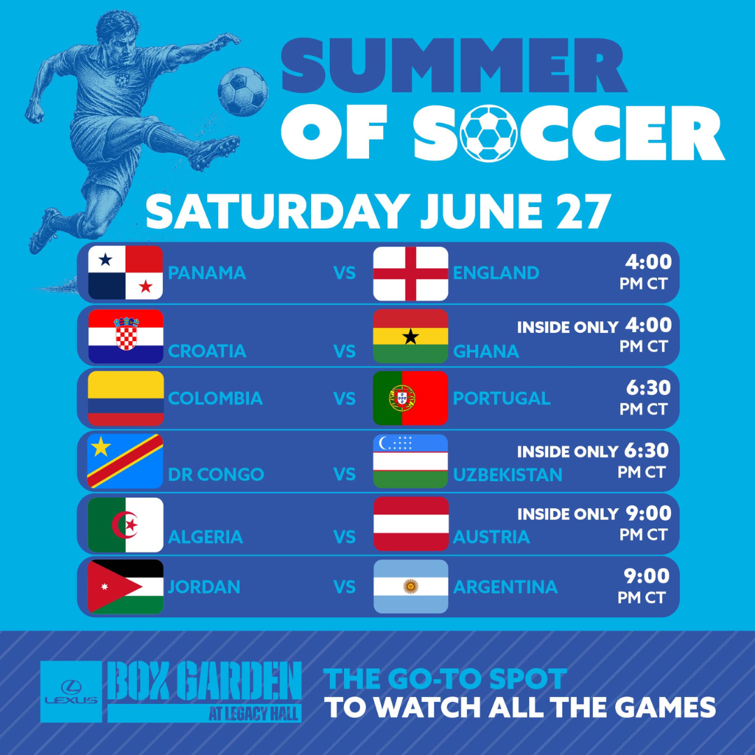 Promo image of June 27th FIFA Matches