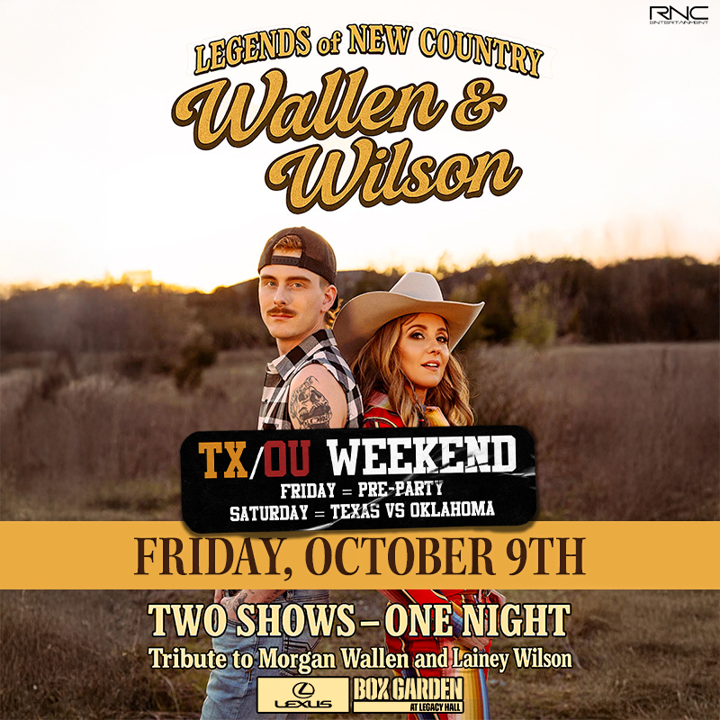 Promo image of Legends of New Country | A Morgan Wallen & Lainey Wilson tribute