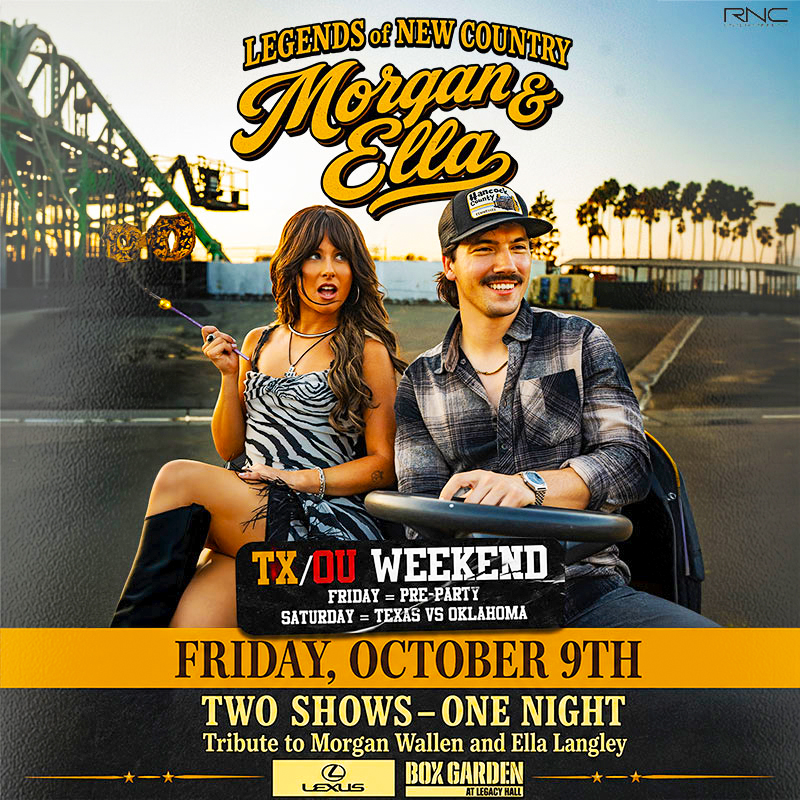 Promo image of Legends of New Country | A Morgan Wallen & Ella Langely tribute