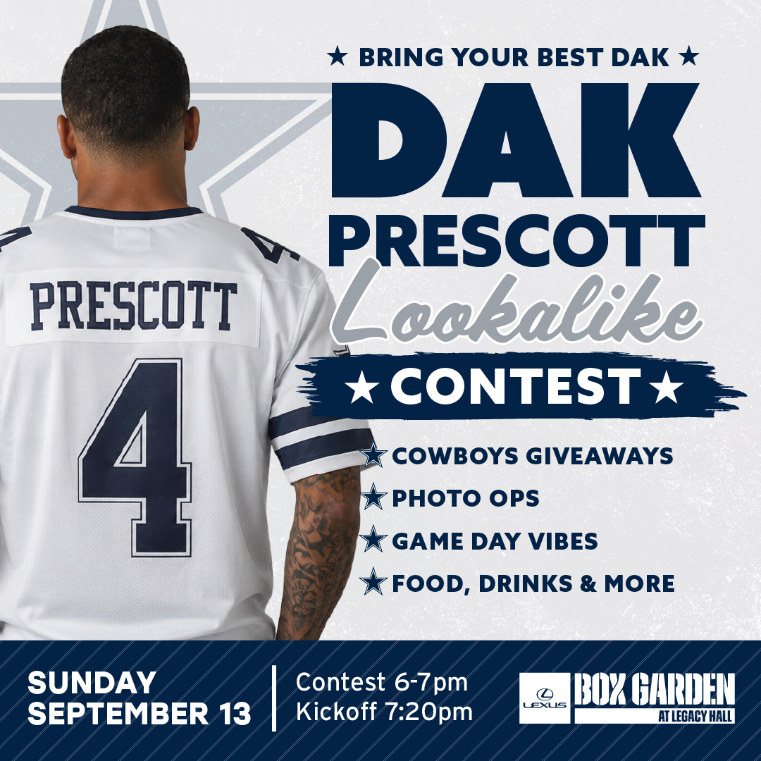 Promo image of Dak Prescott Lookalike Contest