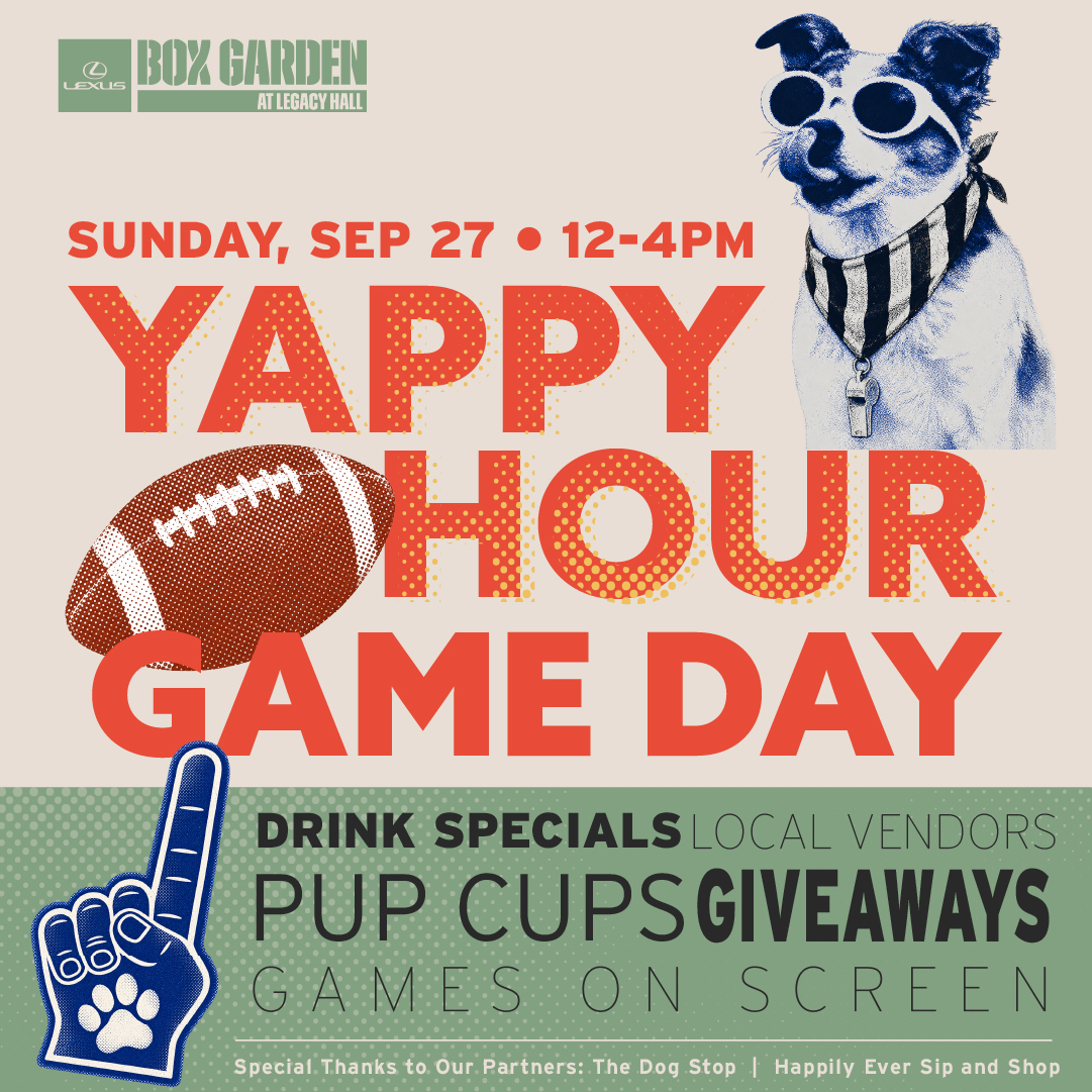 Promo image of Game Day Yappy Hour
