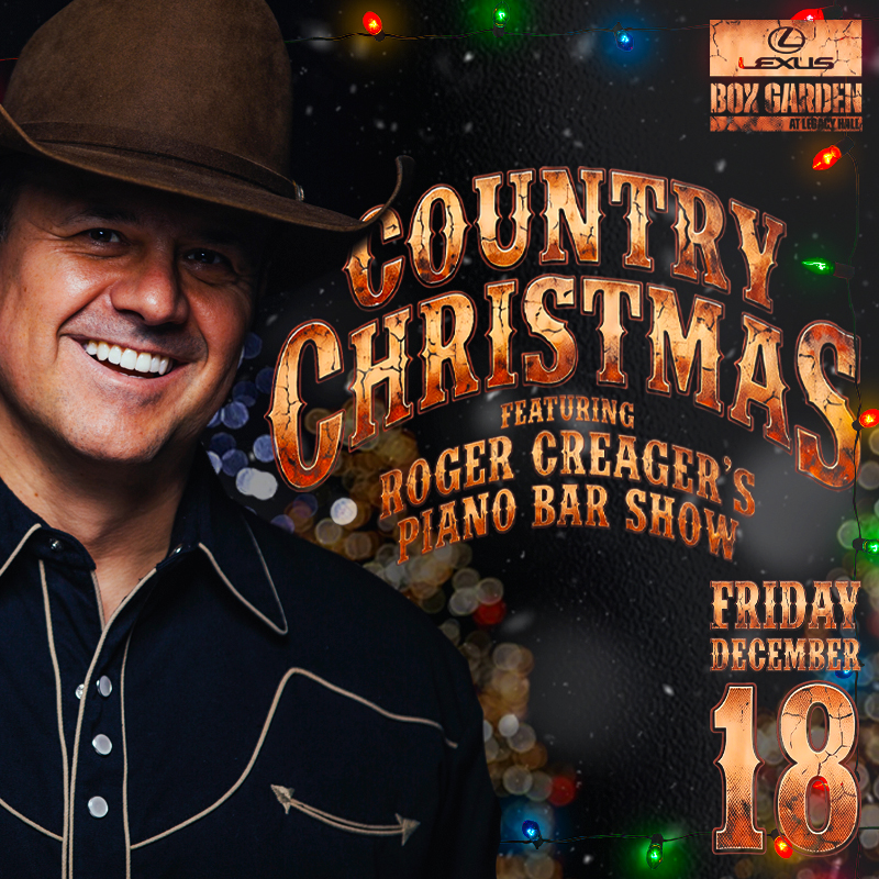 Promo image of Roger Creager’s Holiday Piano Show