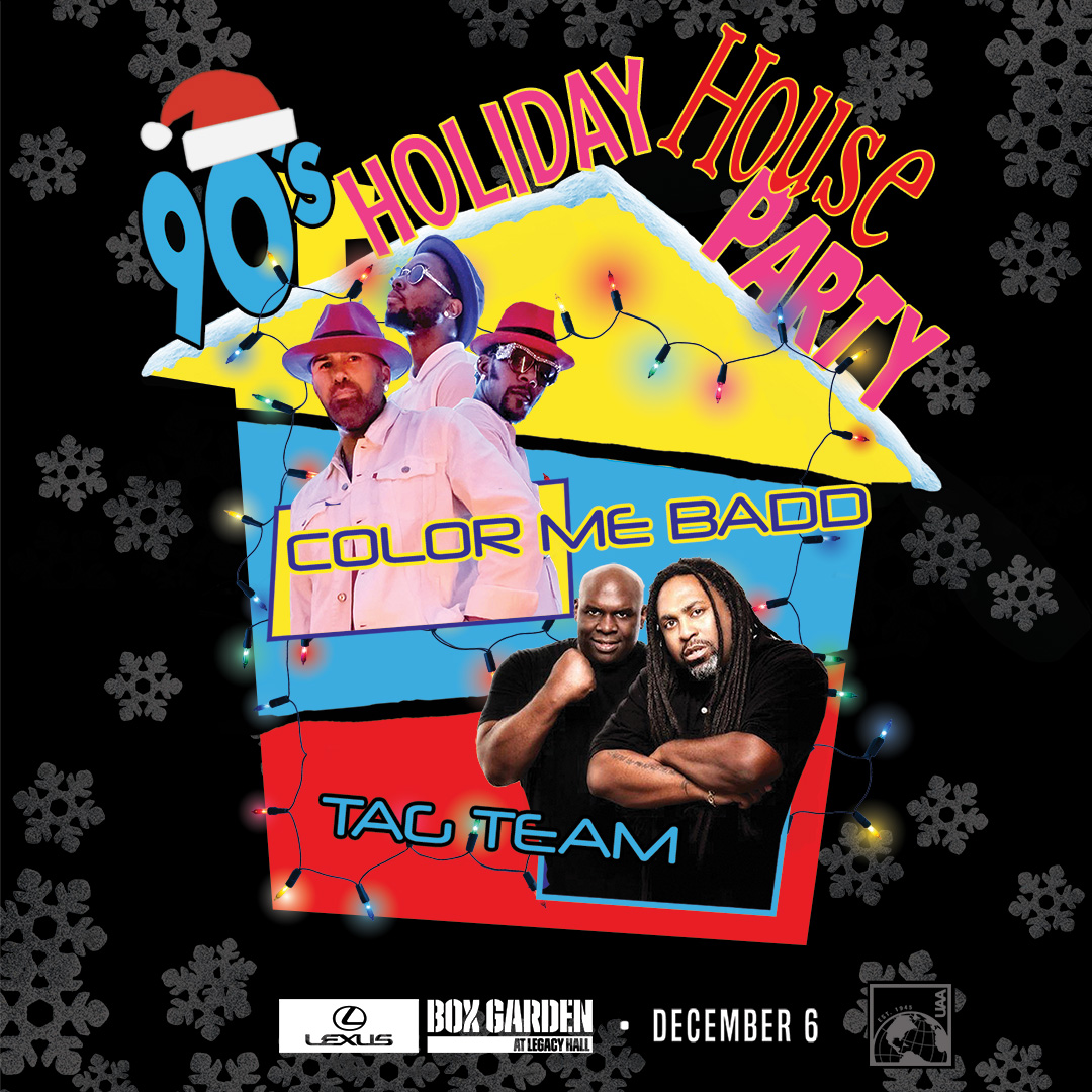 Promo image of 90’s Holiday House Party | Tag Team & Color Me Badd