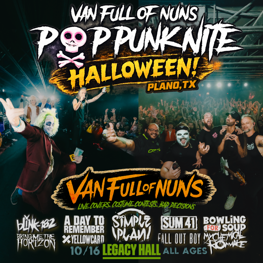 Promo image of Van Full Of Nuns | Pop Punk Halloween Nite
